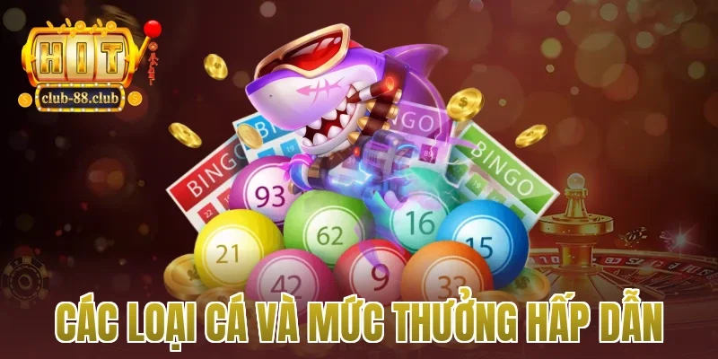 Các Loại Cá Và Mức Thưởng Hấp Dẫn